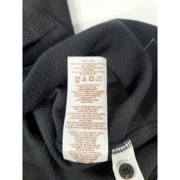 Scotch & Soda Men's Amsterdam Textured Knit Button Up Shirt Relaxed Black Size M - Picture 14 of 16